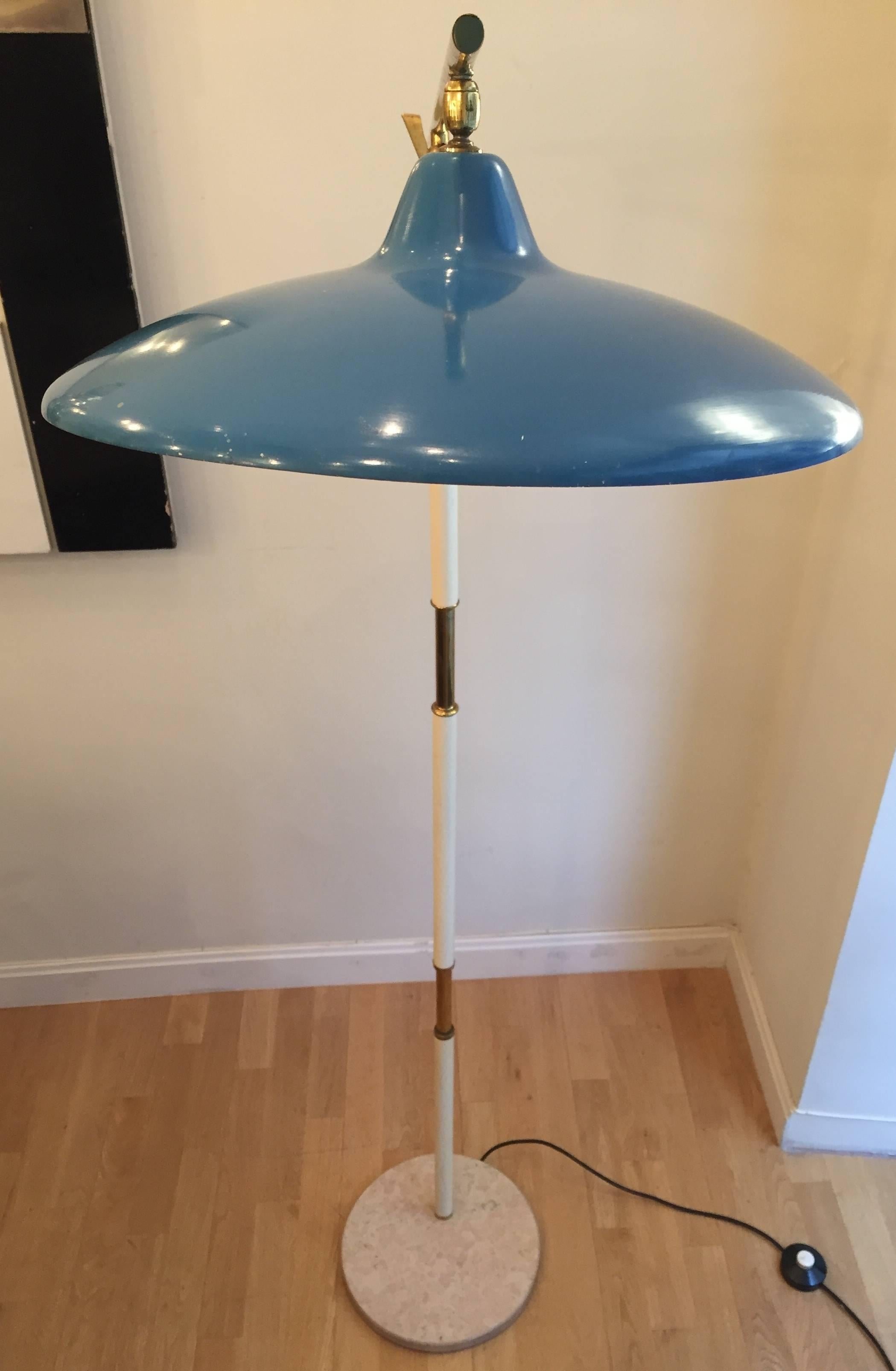 Mid-Century Modern Italian Vintage Floor Lamp in the Stilnovo Style