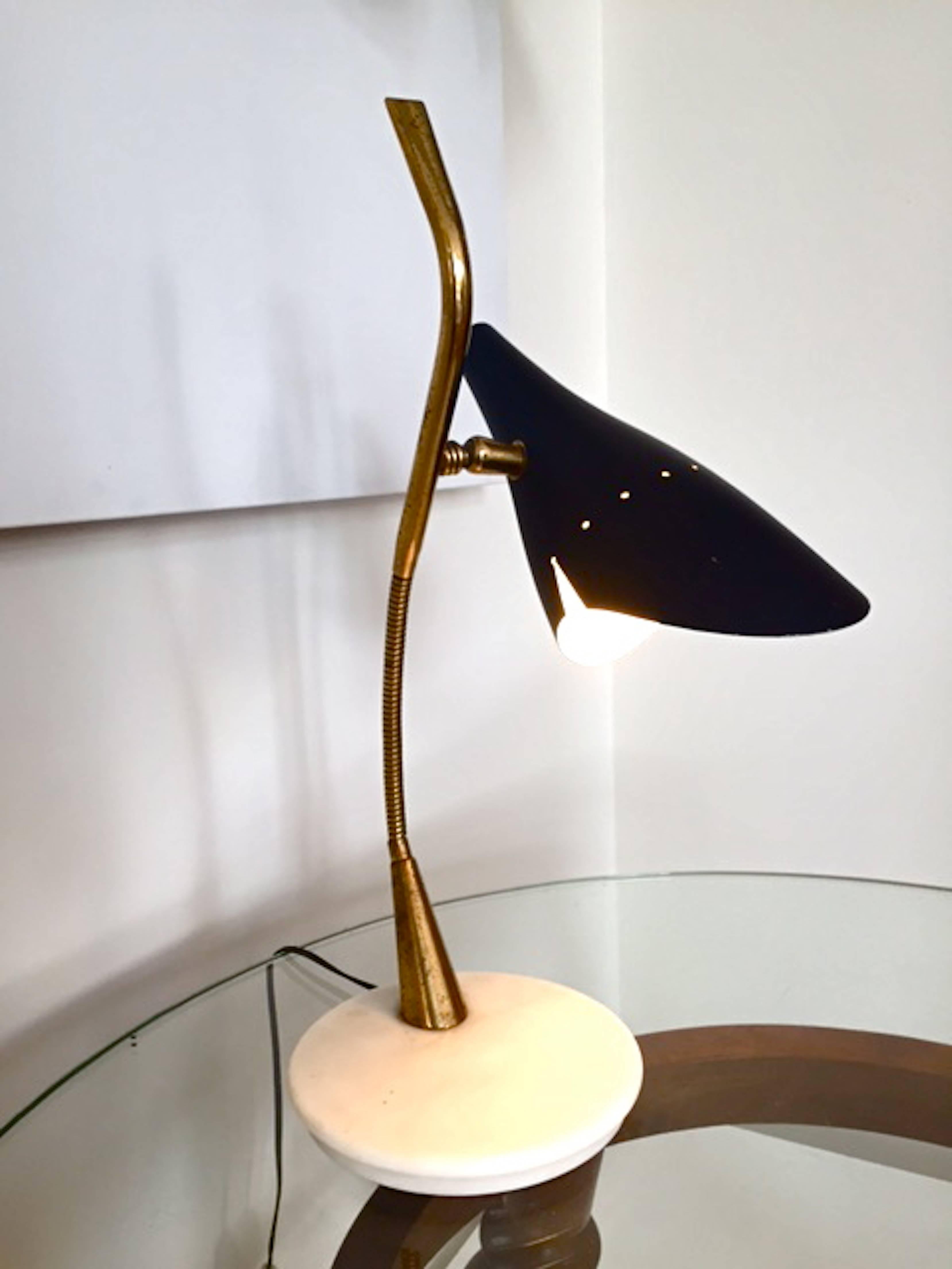 Mid-Century Modern Oscar Torlasco 1950 Table Lamp For Sale
