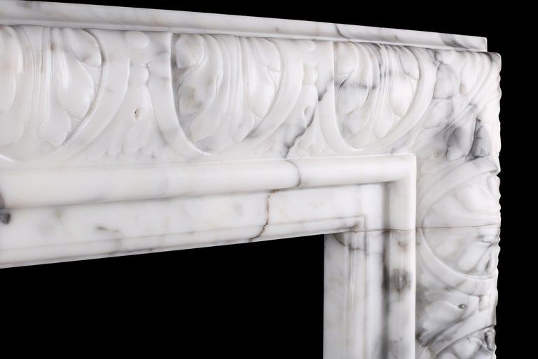Elegant Regency Baroque Bolection Fireplace  Mantel Italian  