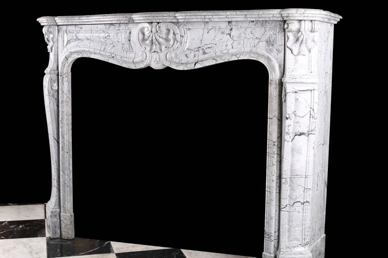 Antique Louis Xv Rococo Fireplace Mantel Circa 1870 At 1stdibs