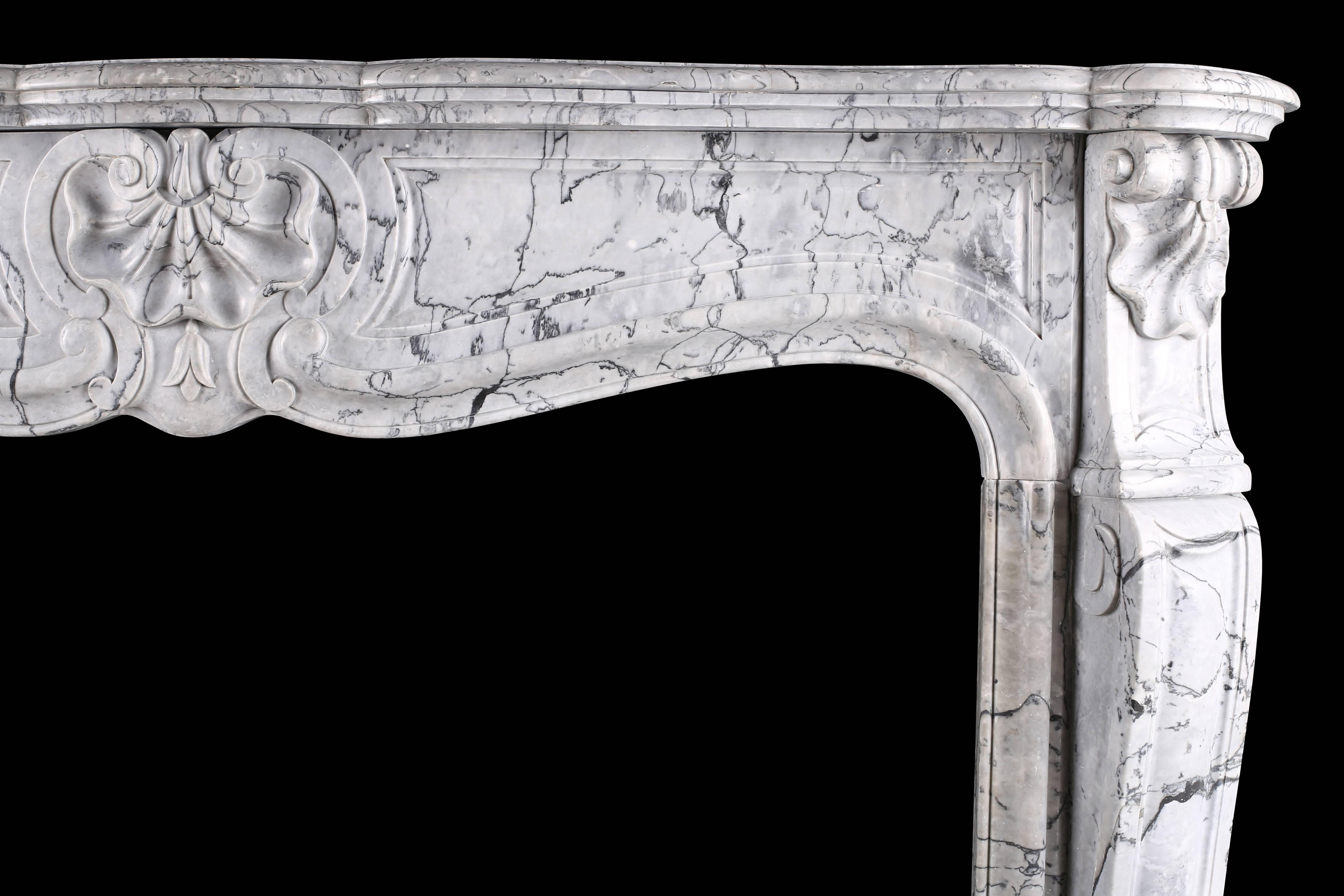 louis xv marble chimneypiece mantel