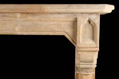 Antique Gothic Tudor Revival Chimneypiece