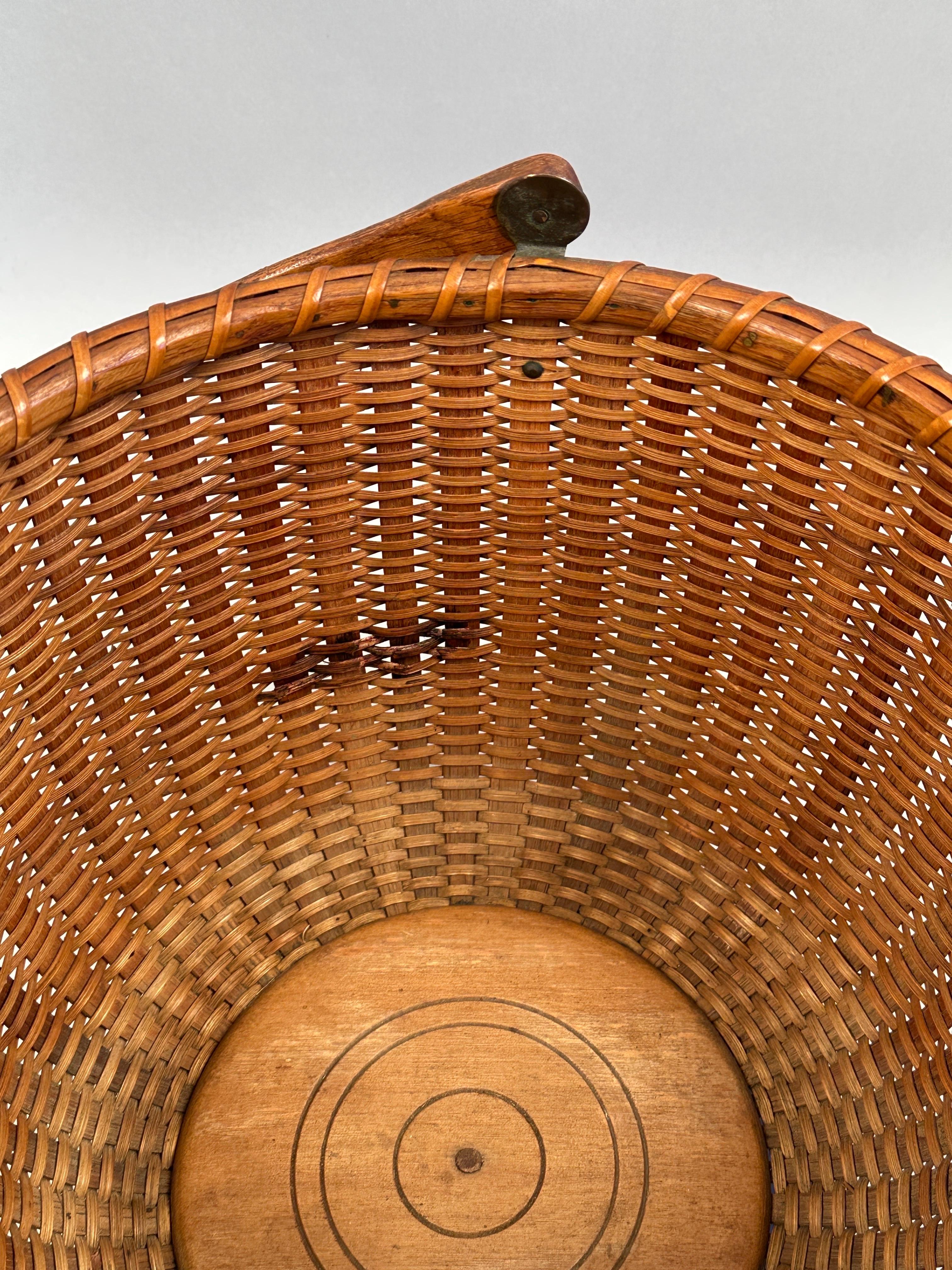 Panier antique couvert Nantucket Lightship par A.D. Williams en vente 4