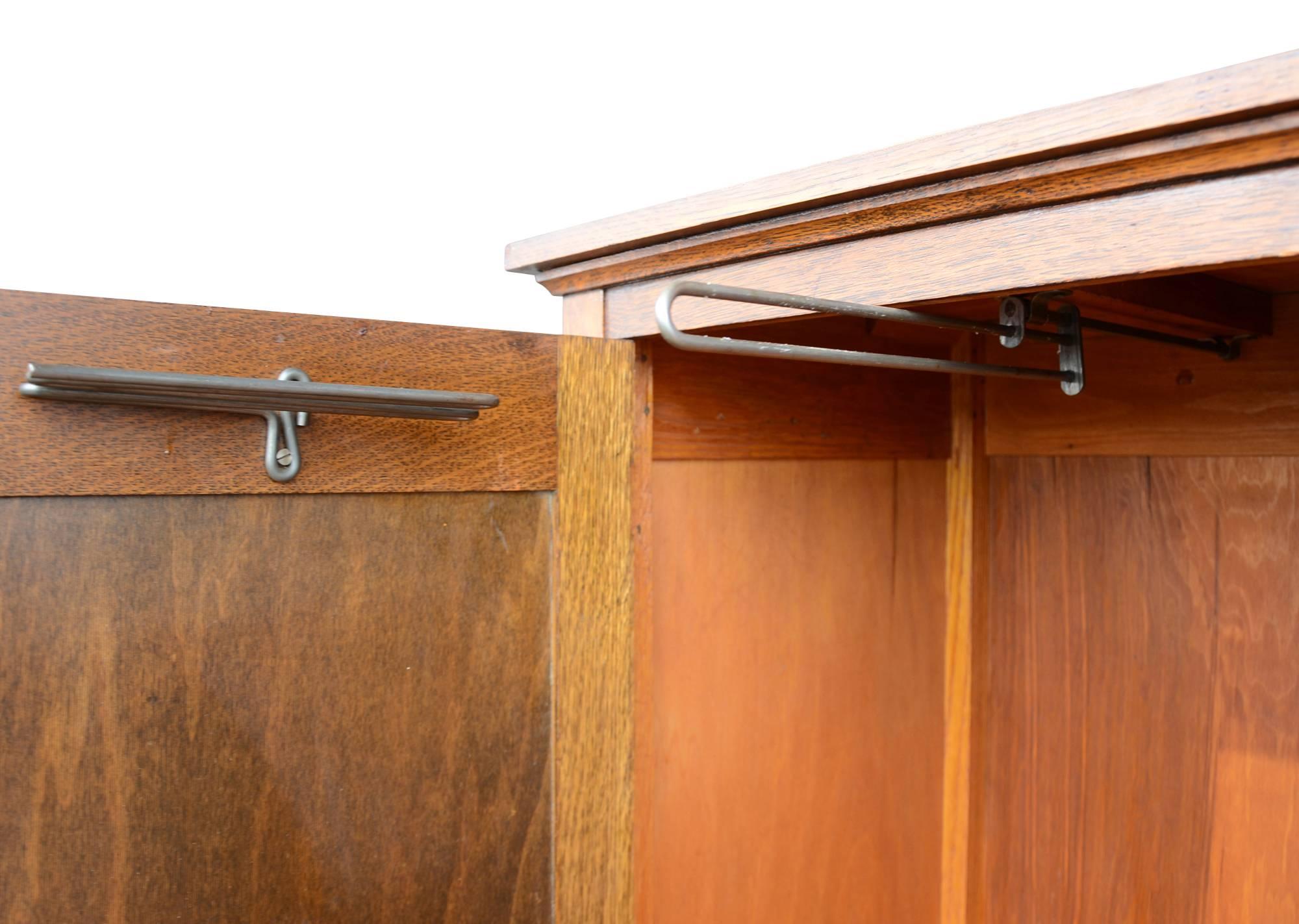 antique wardrobe with mirror and drawers
