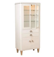 Used Streamline Medical Cabinet with Lit Interior, circa 1935