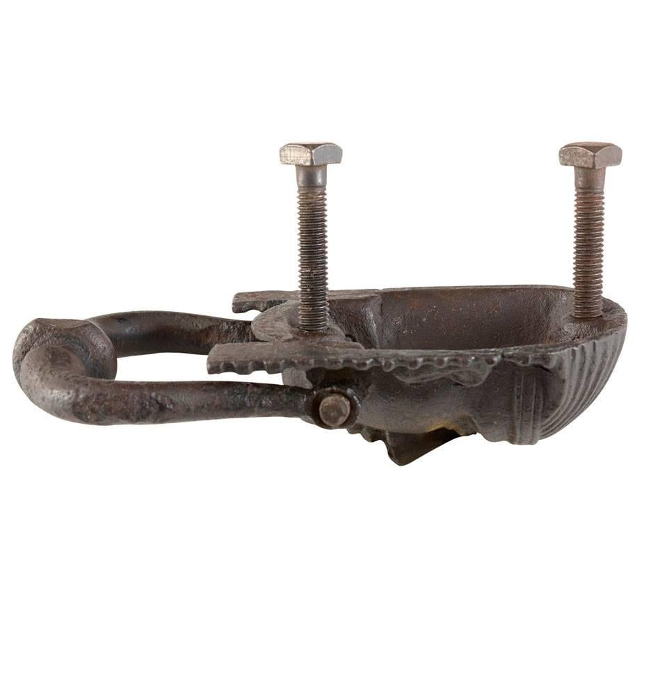 Cast Iron Egyptian Figural Door Knocker, circa 1920 In Good Condition In Portland, OR
