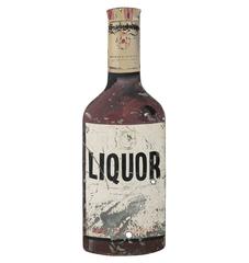Hand-Painted Tin Liquor Sign, circa 1940s