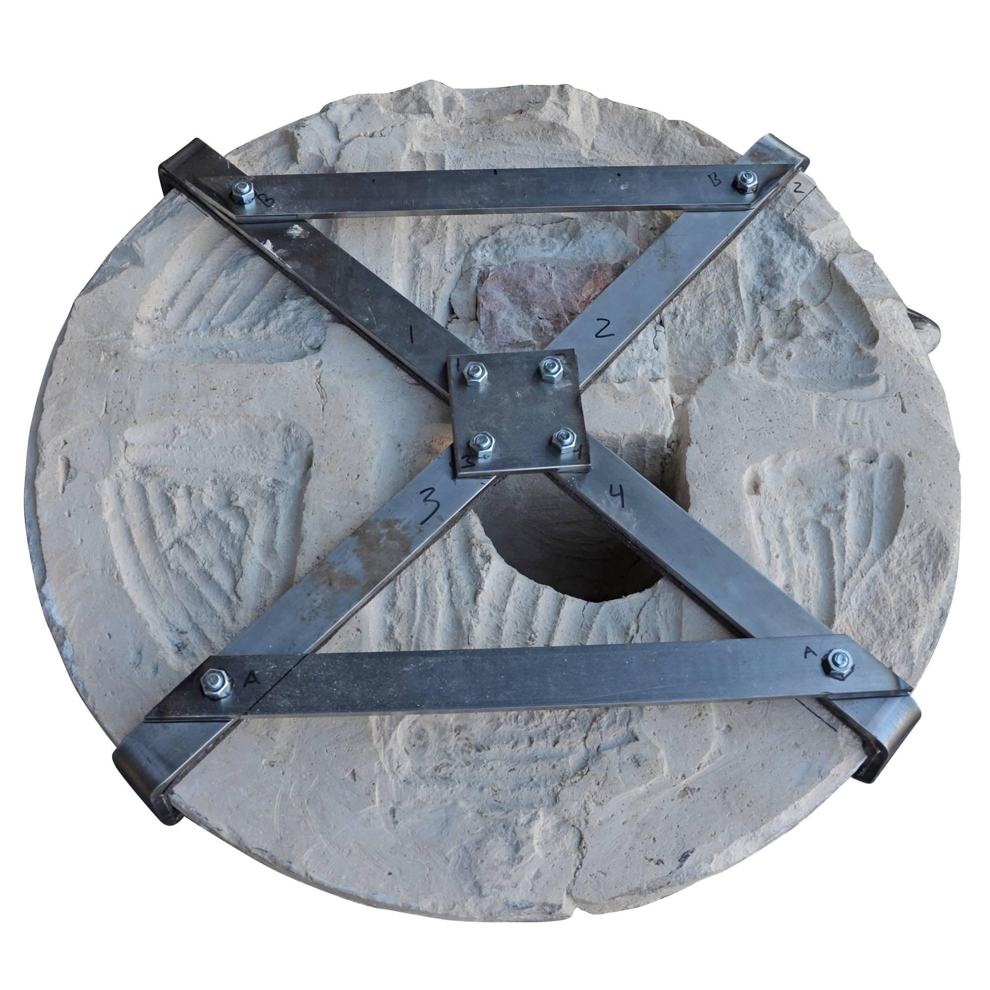 American Monumental Terra Cotta Steer Head Medallion, circa 1920