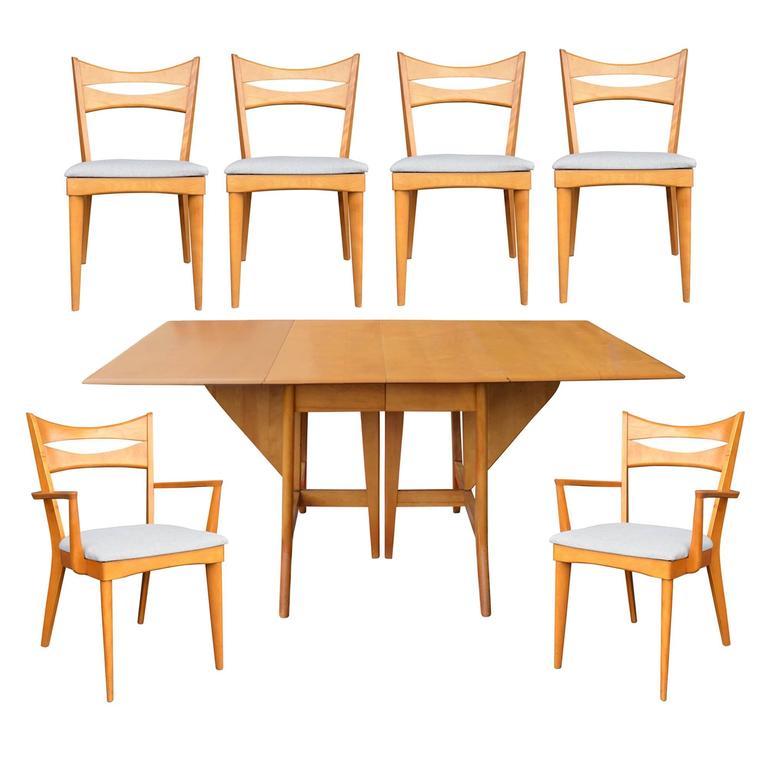 Maple Heywood Wakefield Dining Set Circa 1955 At 1stdibs Maple Heywood Wakefield Dining Set Circa 1955 For