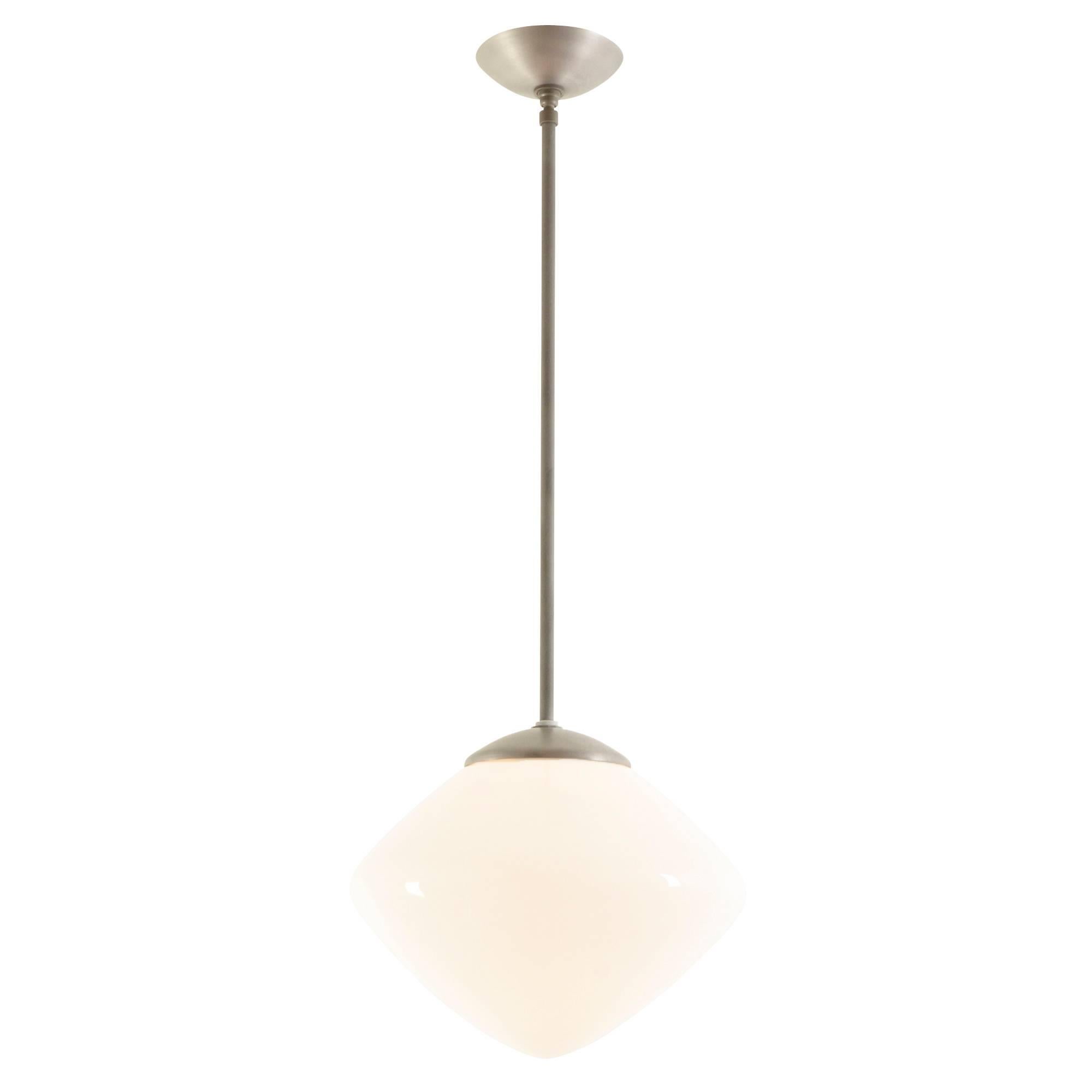 Likely found dotting the interior of a large warehouse or manufacturing space, these particular Industrial pendants came out of a local high school in Portland and offer more than just period utilitarian charm. With a fabulously shaped shade and