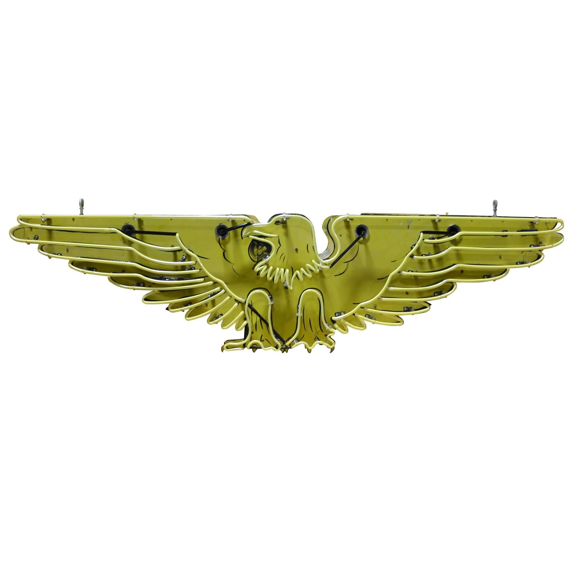 Mid-20th Century Double-Sided Neon Eagle Sign, circa 1940s