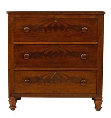 Walnut Dresser with Bookmatched Drawers, circa 1850s