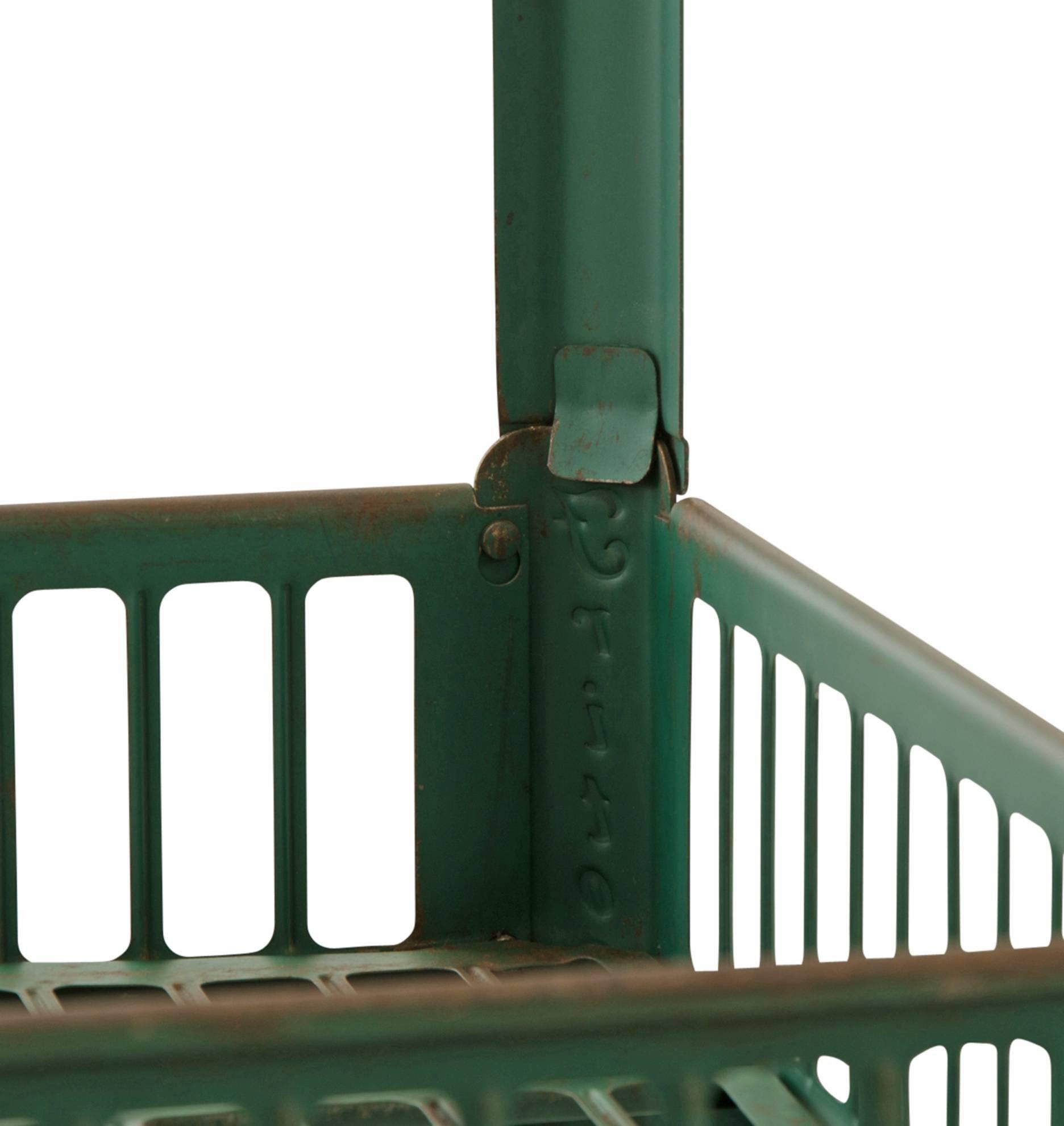 Tall Green Fritos Display Shelf, circa 1930s In Good Condition In Portland, OR