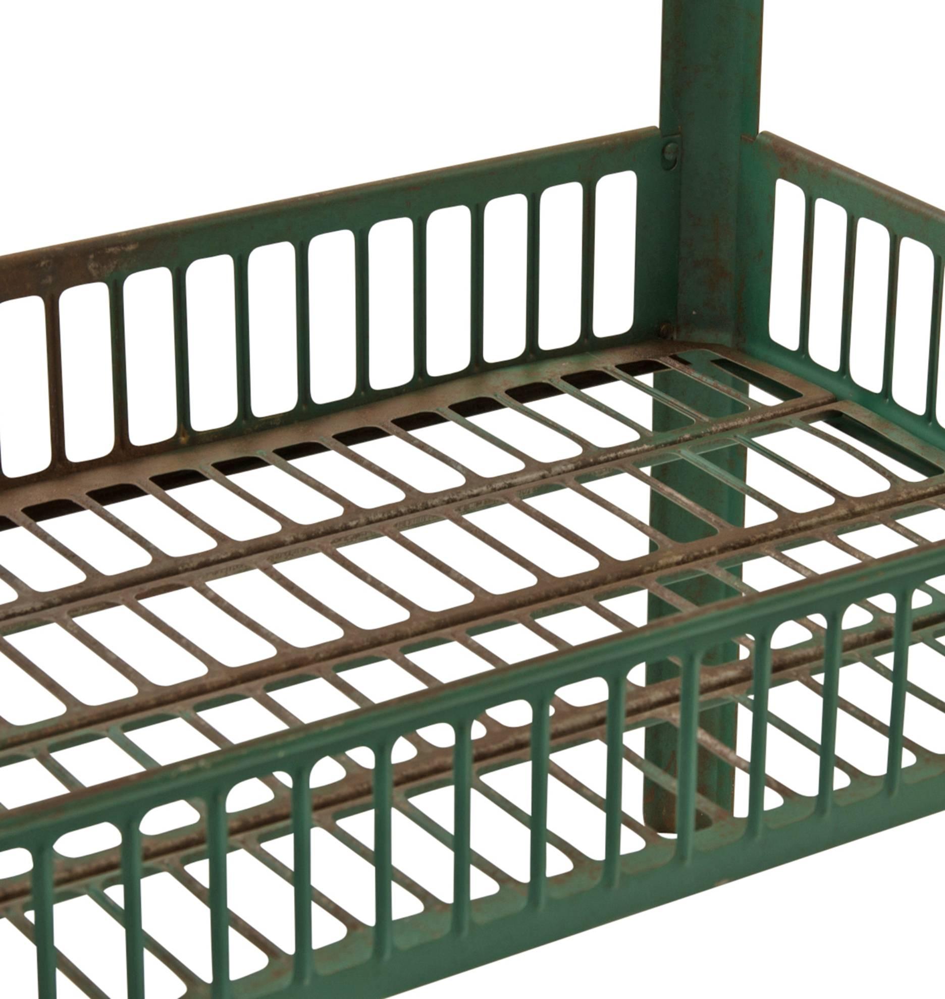 Tall Green Fritos Display Shelf, circa 1930s 1