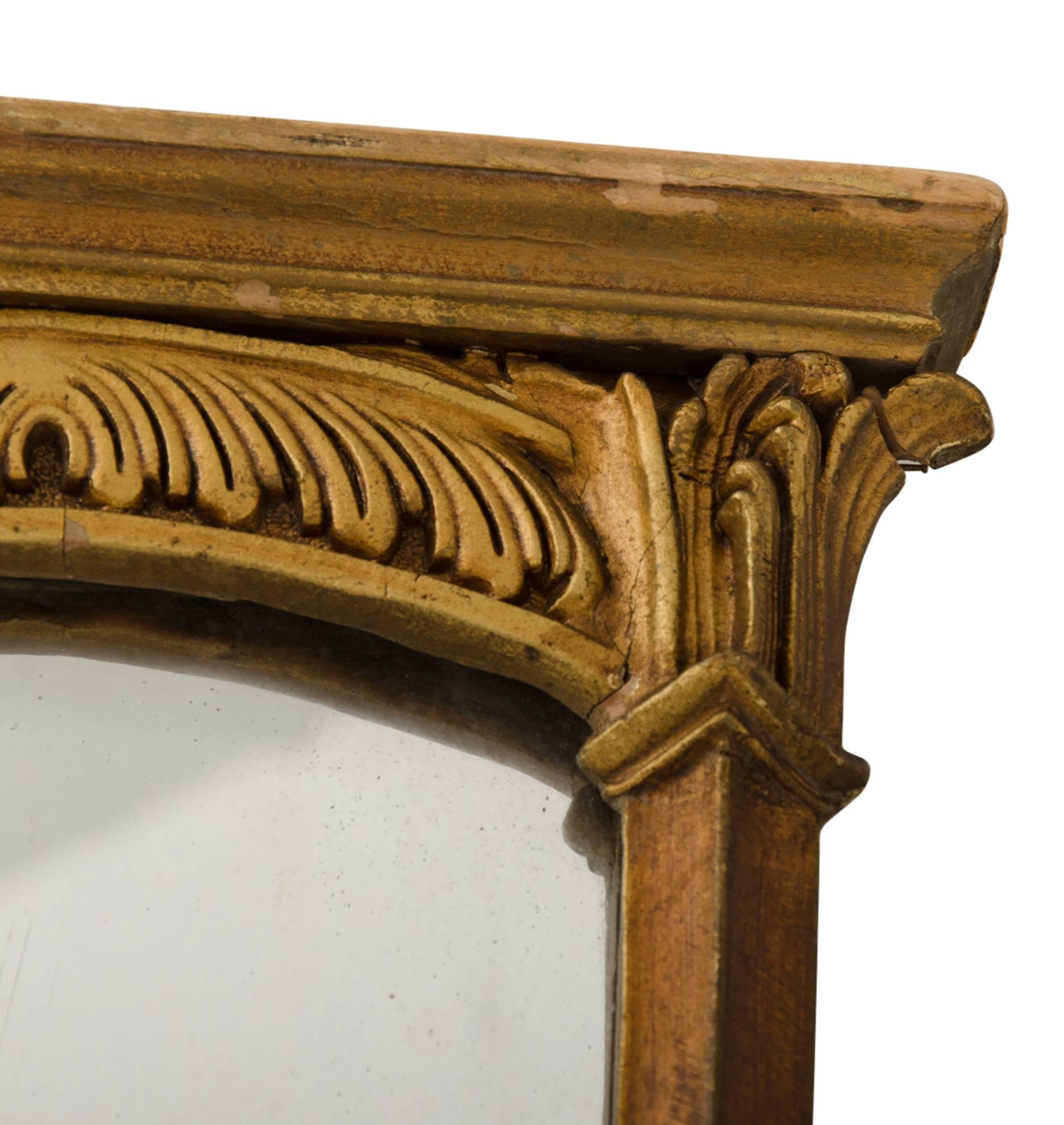 American Classical Large Classical Revival Mirror with Ornate Frame, circa 1920