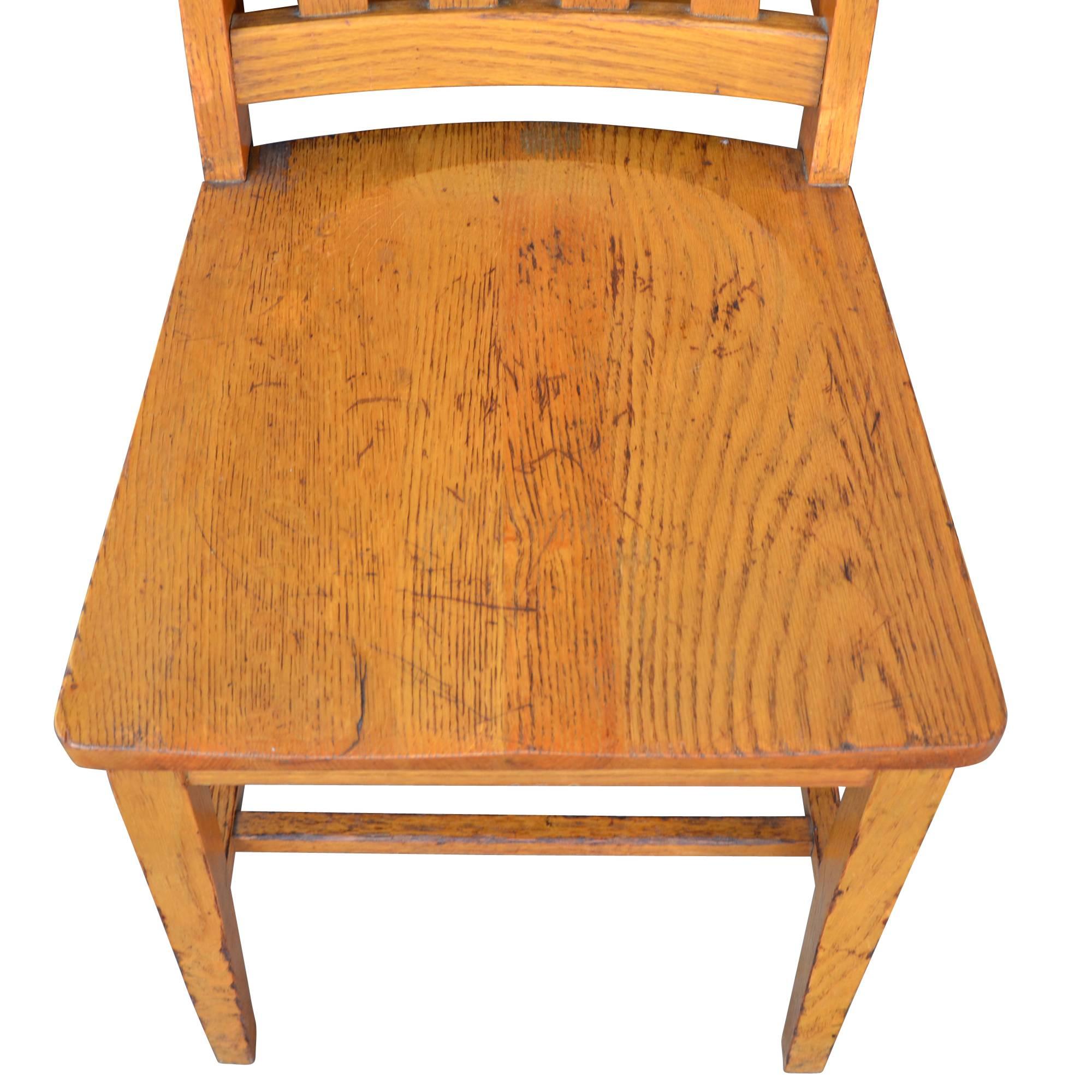 Set of Six Heywood-Wakefield Library Chairs, circa 1930s 1