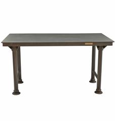 Raw Iron and Steel Work Table by Reading, circa 1920