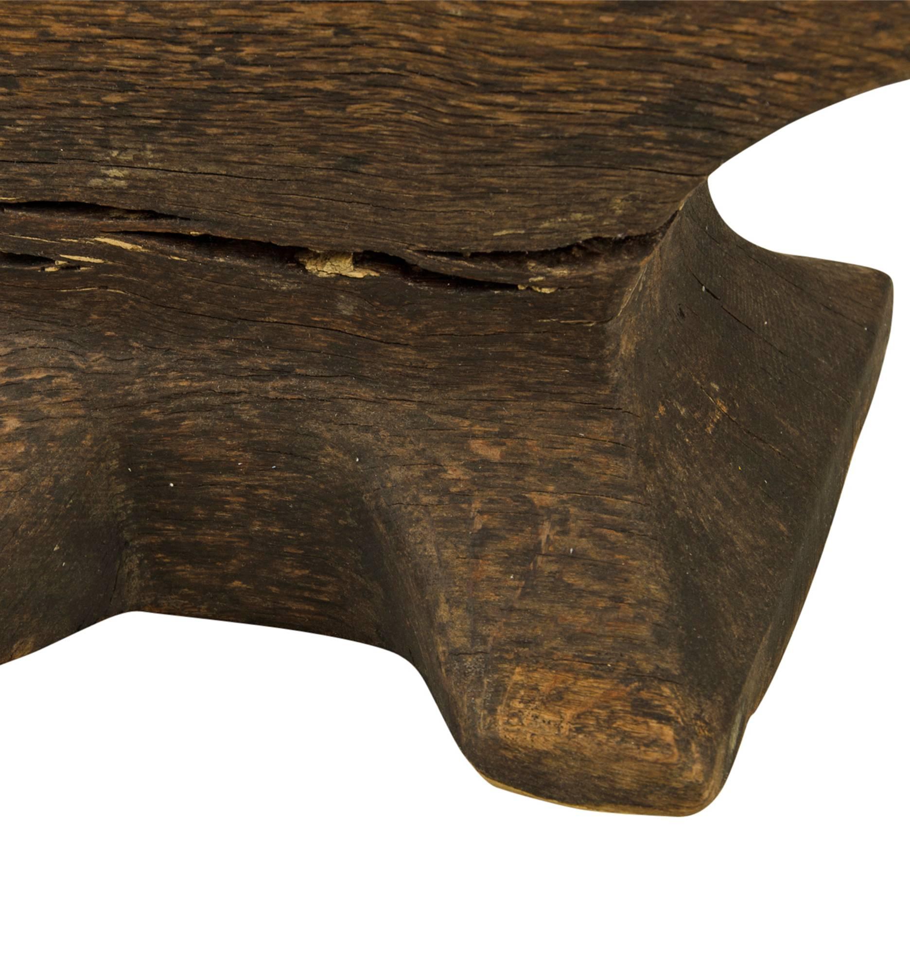Hand-Carved Wooden Anvil Casting Pattern, circa 1895 For Sale 1