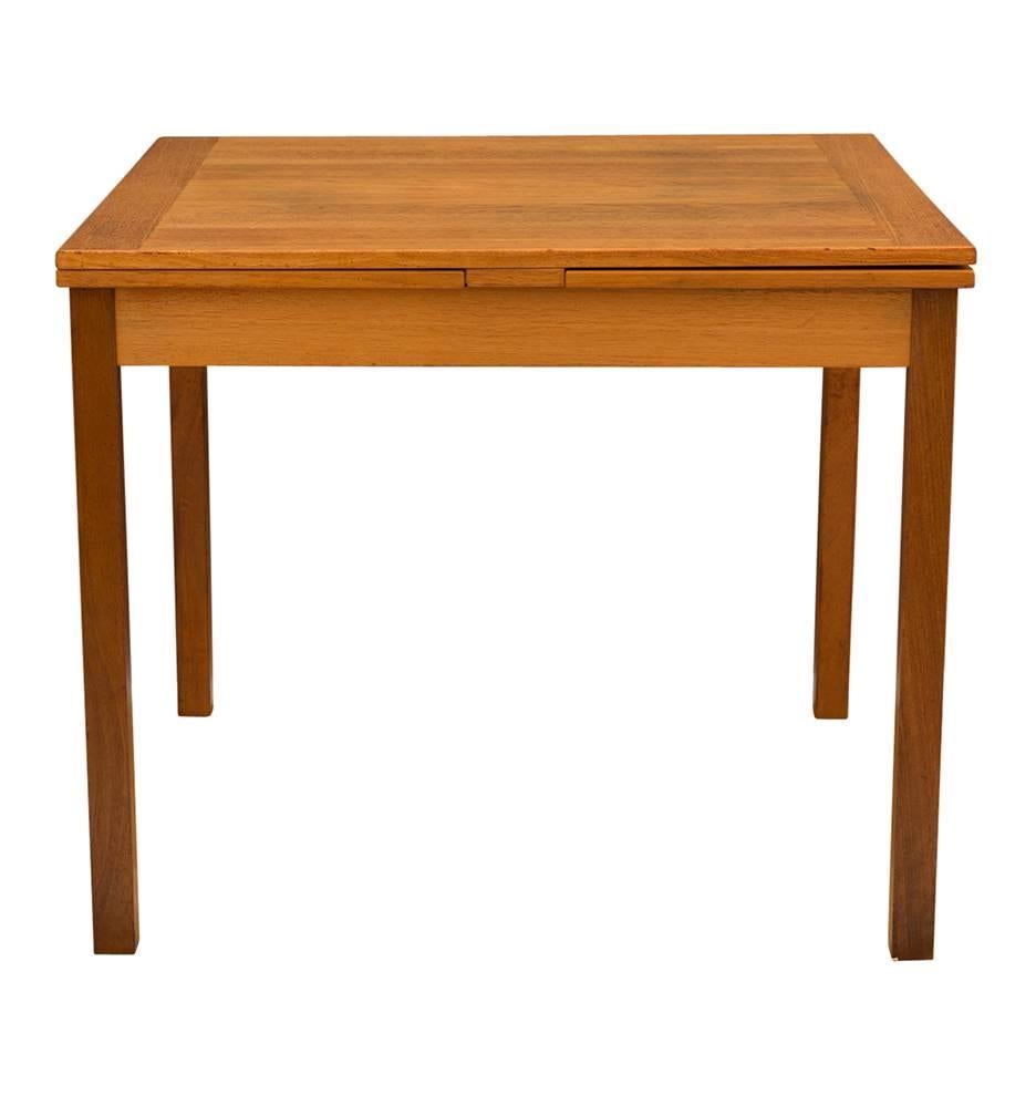 Our collection of vintage dining tables hails from all different time periods and styles, from Early American drop-leafs to pedestal-based cafe tables. The Restoration team in our workshop takes special care to preserve original finishes and