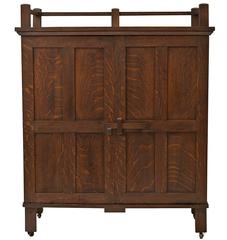Paneled Oak Arts & Crafts Cabinet, circa 1905