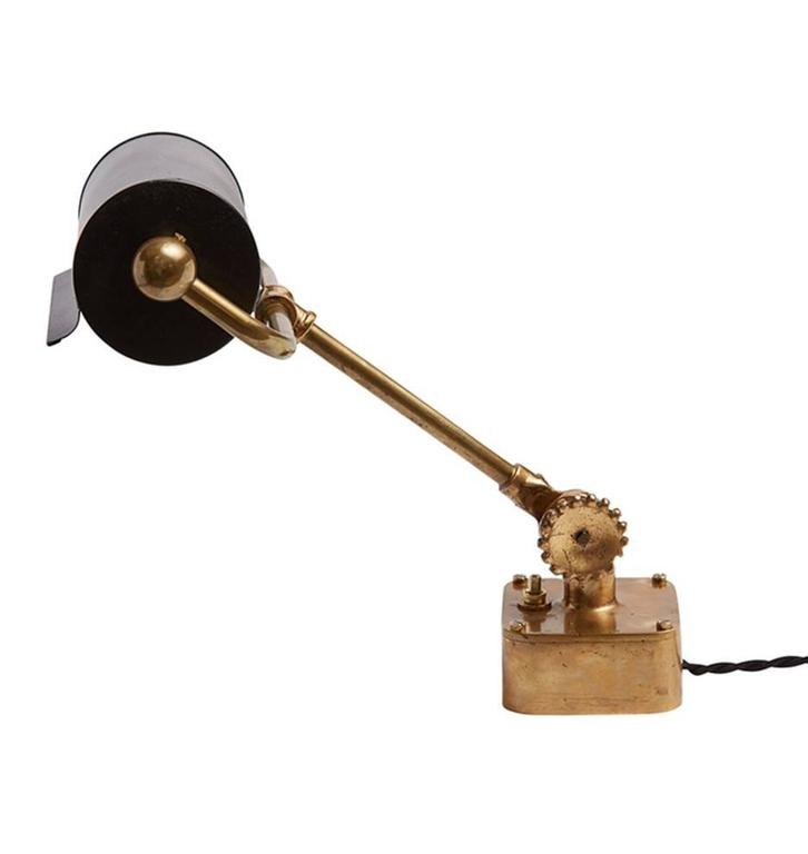 Table Mounted Brass Nautical Desk Lamp Circa 1940s At 1stdibs Table Mounted Brass Nautical Desk Lamp Circa 1940s For