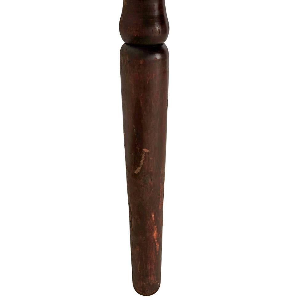 Turned-Leg Mercantile Table with Carved Apron, circa 1880s 1