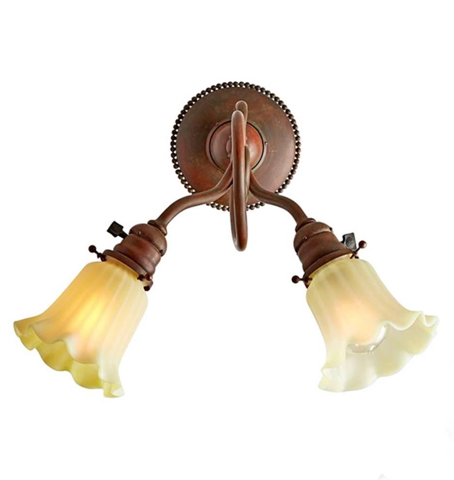 double arm wall sconce