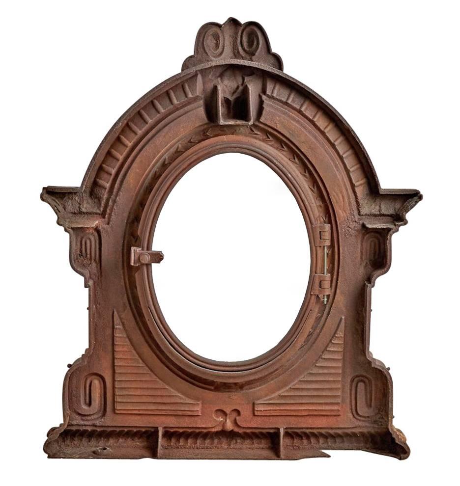 Monumental Cast Iron Window, circa 1850s For Sale 1