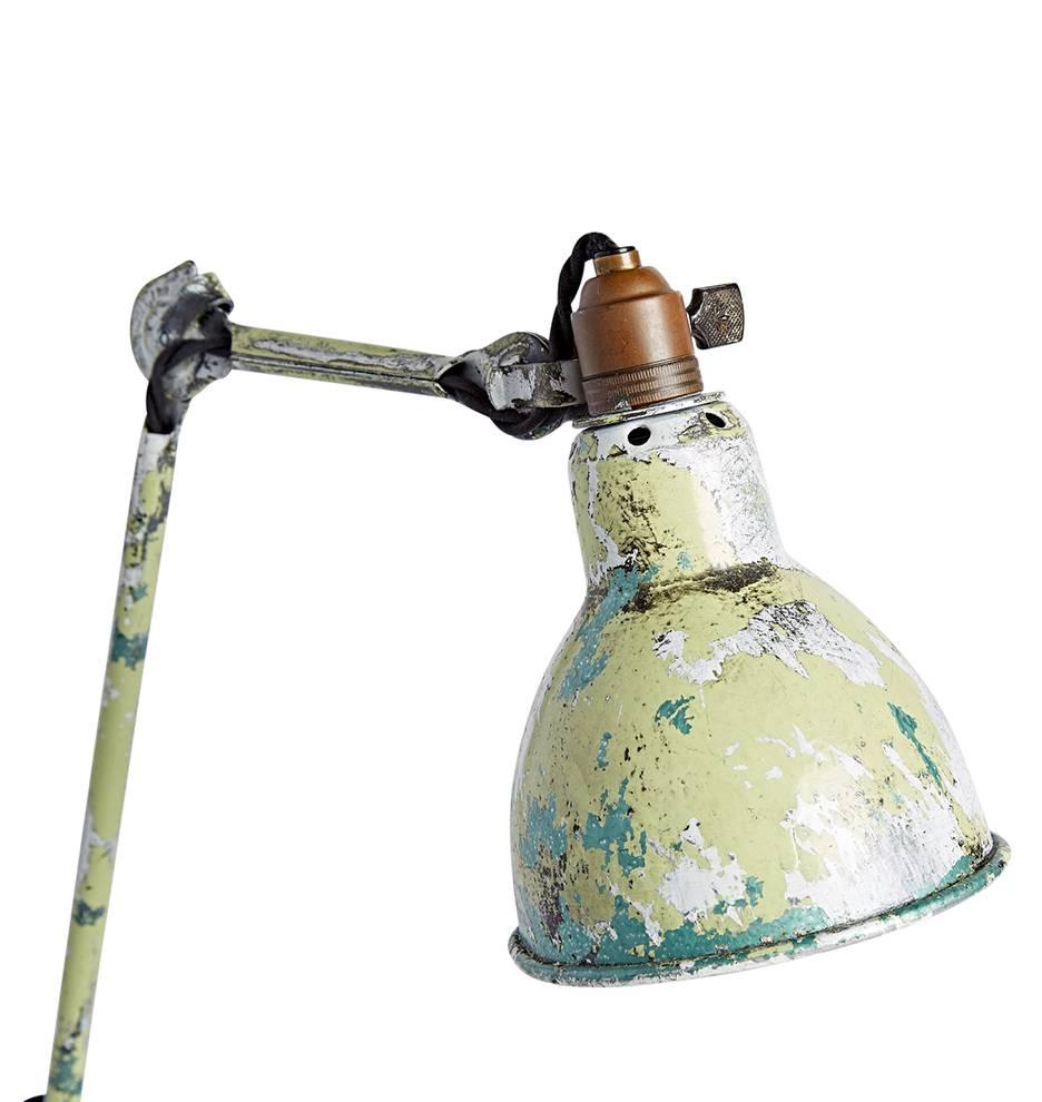 Industrial Wonderfully Worn Gras No. 205 Lamp, circa 1930s For Sale