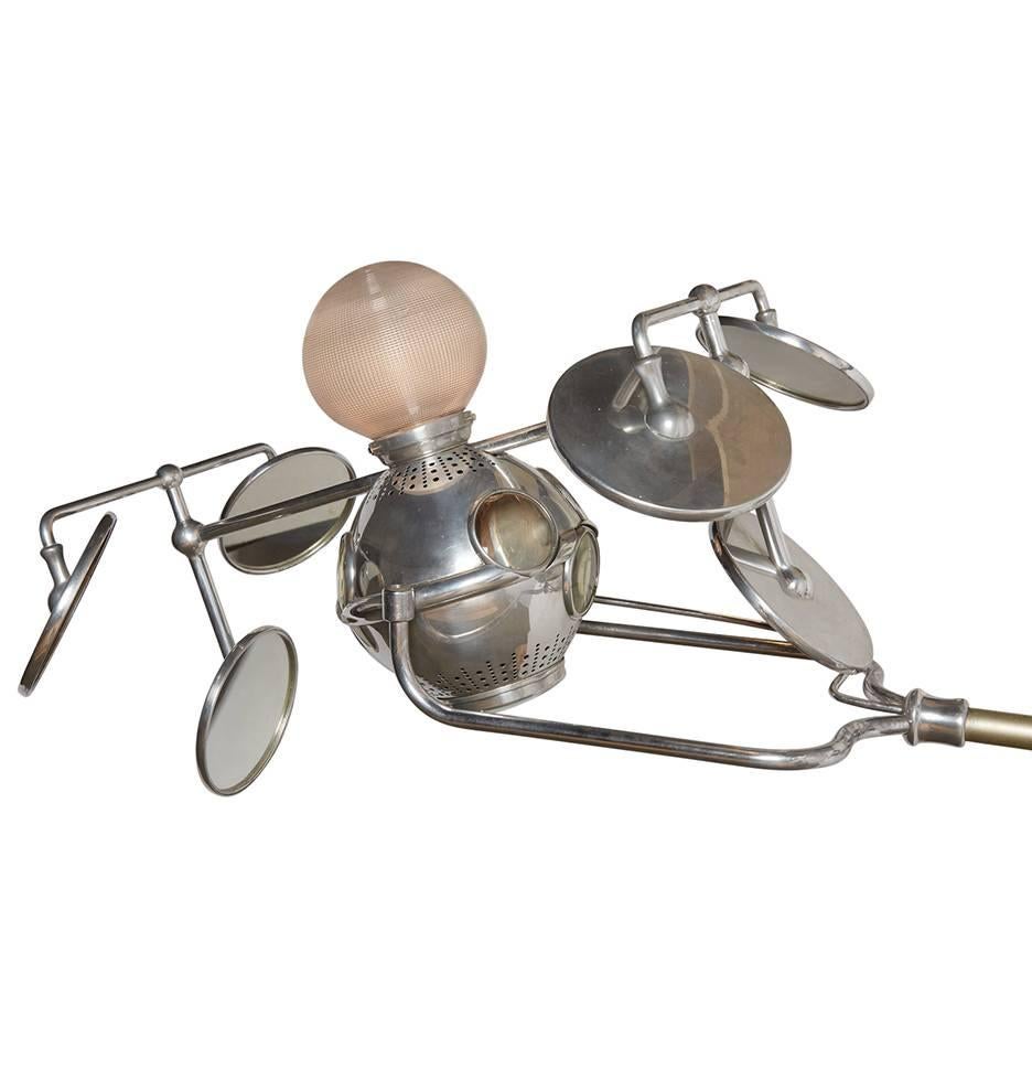 Designed and distributed by the Operay Laboratories of Madison, WI, the Operay Multibeam surgical light was a fixture in many operating rooms in the early 20th century, this one in particular hails from a veterinary surgery in Portland, Oregon. With