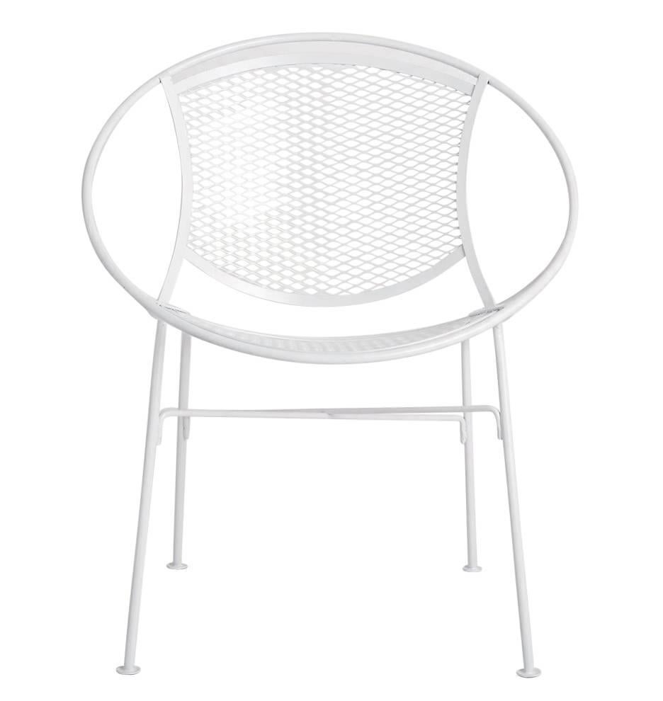 Although summer is receding into the rear-view mirror, it's never too late to start thinking about updates for your backyard patio. This set of four Hoop Chairs, newly powder-coated in bright white, would be the perfect addition to any outdoor