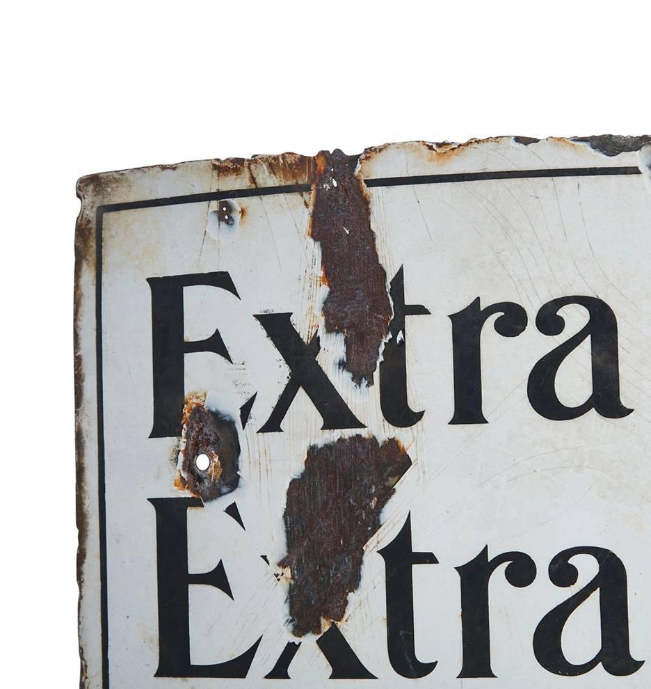 Well-Worn Star Soap Curved Porcelain Sign, circa 1930s In Good Condition For Sale In Portland, OR