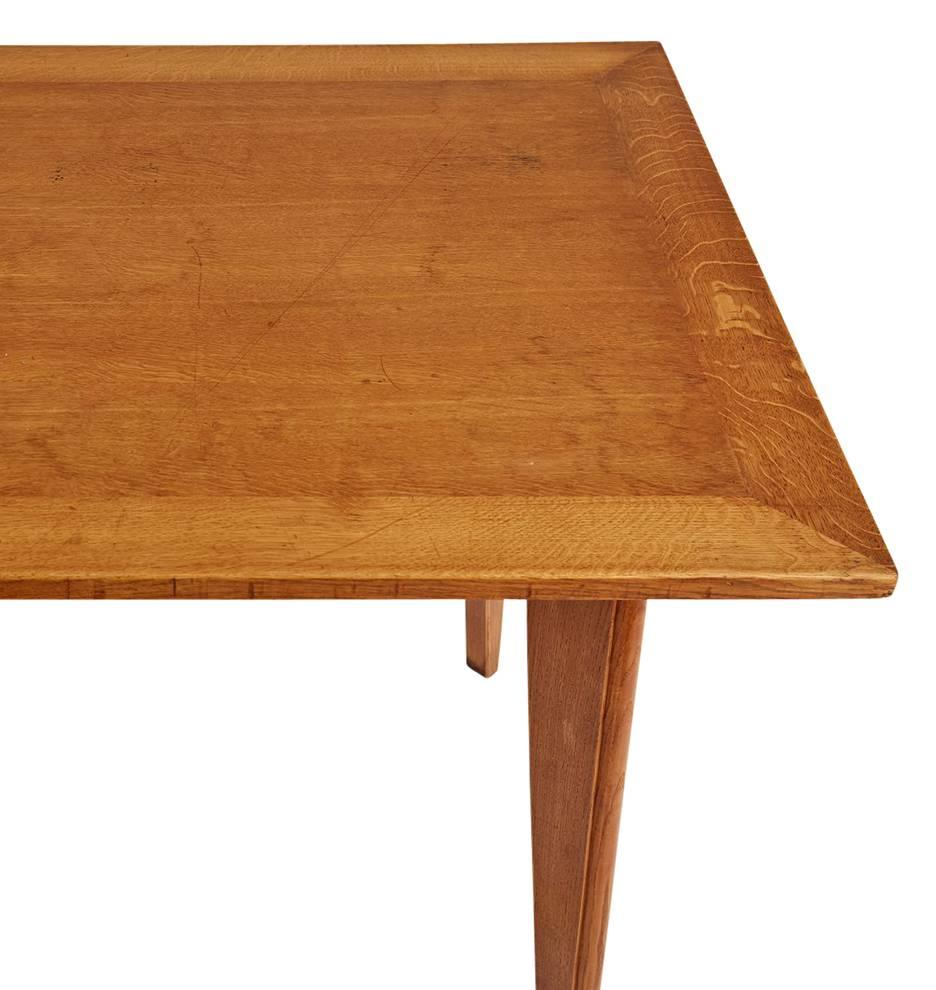 Modern French Dining Table in the Style of Prouvé, circa 1960s In Good Condition For Sale In Portland, OR