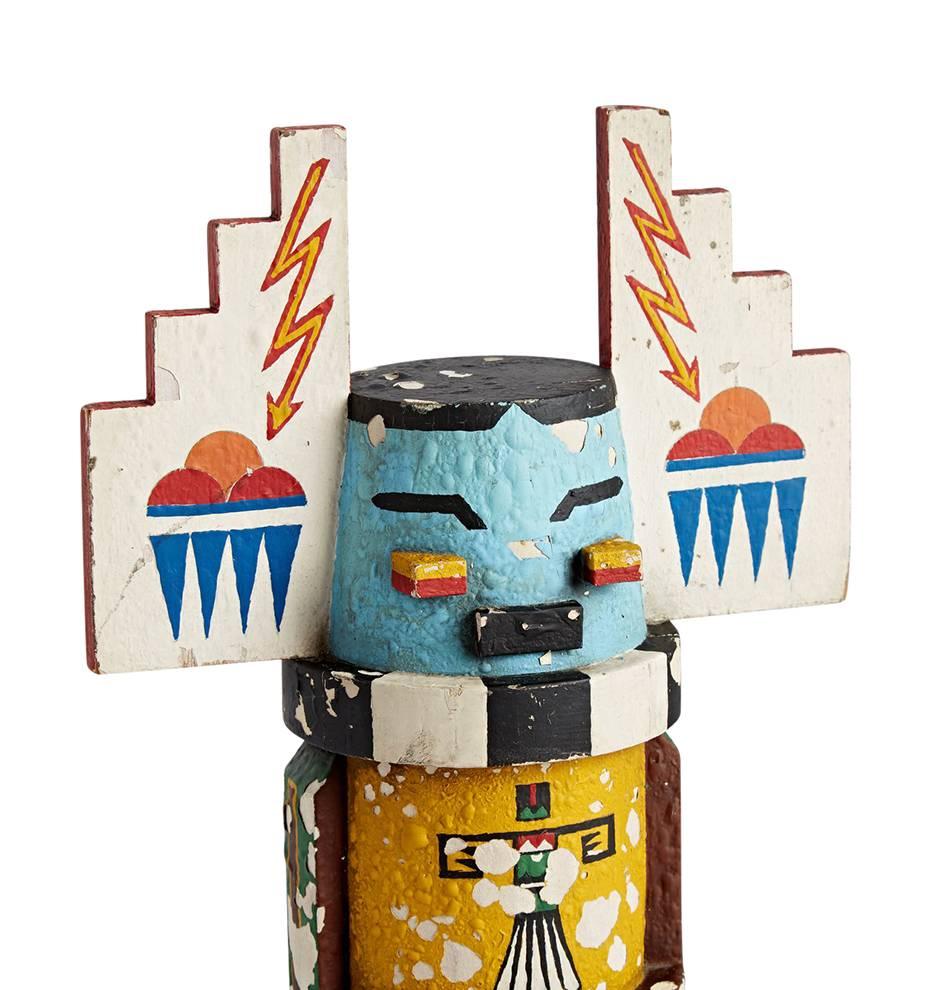 Native American Large Carved and Painted Hopi Kachina Doll, circa 1950s