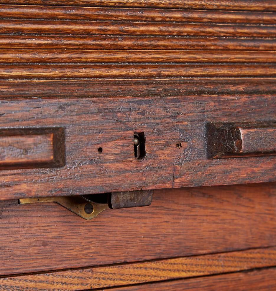 Late 19th Century Ultimate Globe Oak Filing Cabinet with Tambour Door, circa 1893 For Sale