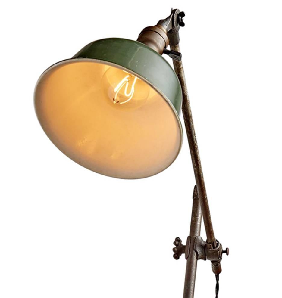 O.C. White's patented adjustable work lights are some of the most desirable industrial fixtures on the market. Among the company's many dozens of models and configurations, this fine wall-mounting design offers exceptional reach and includes the