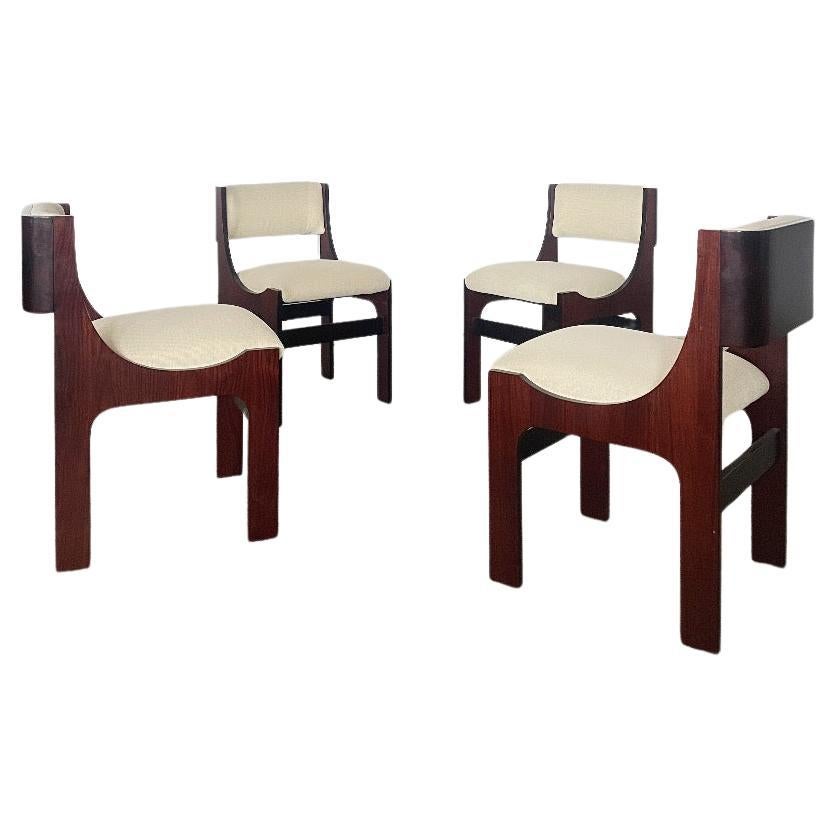 Ensemble de 4 chaises par Franco Asnaghi  Italie années 1960