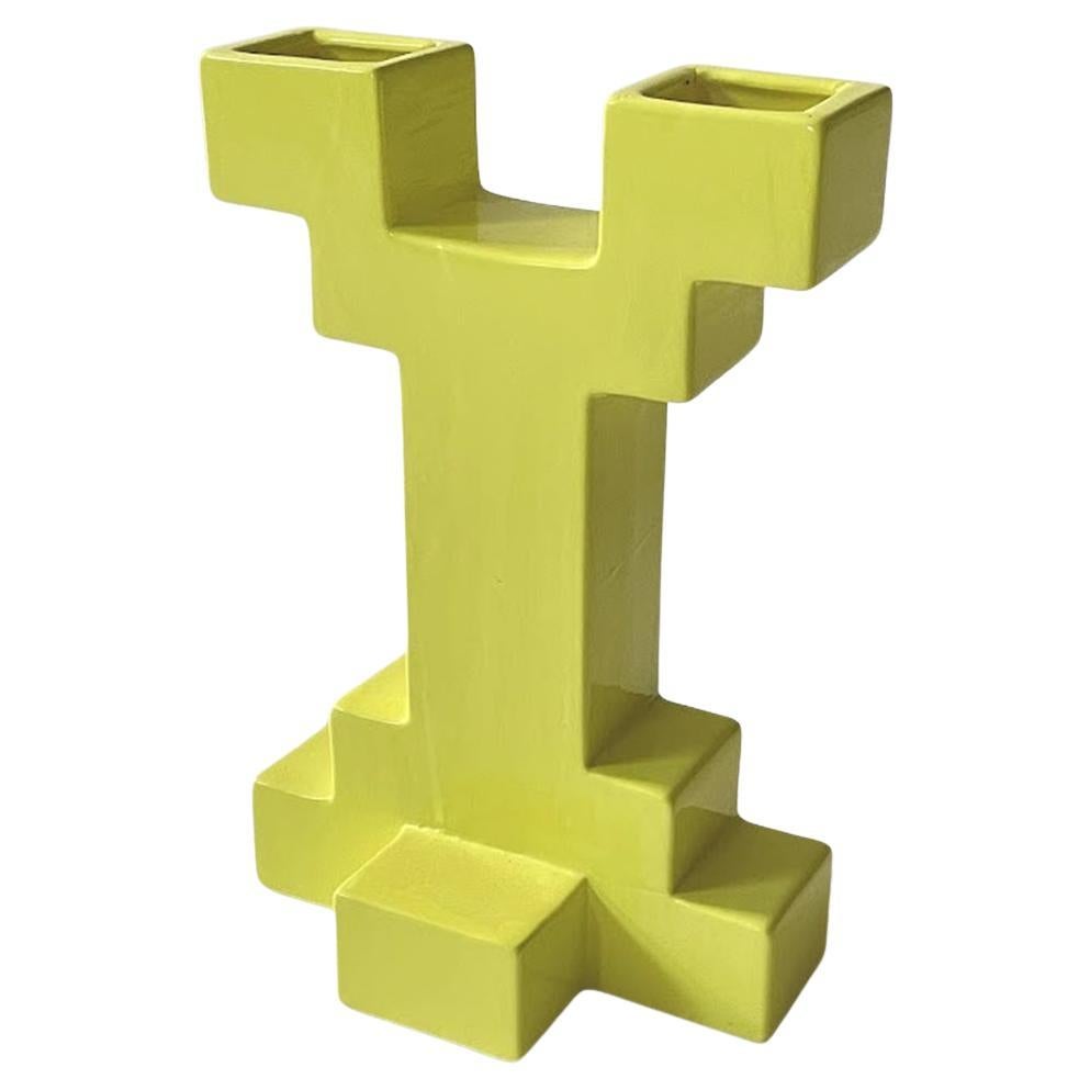 Vase en céramique de style Memphis Atzeco par Florio Keramia