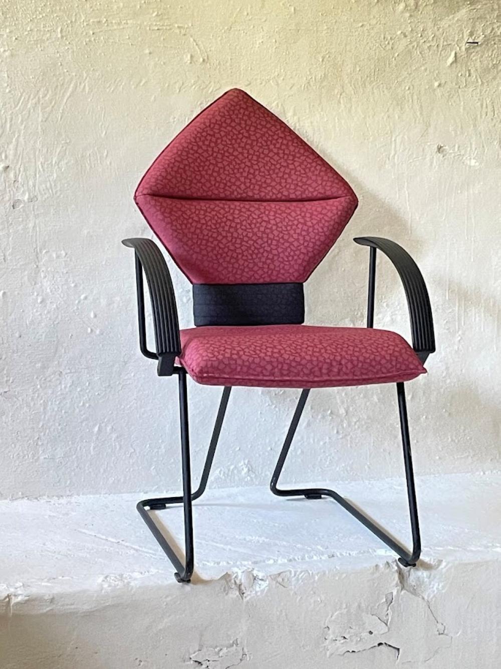 Fin du 20e siècle Paire de fauteuils postmodernes par Uli Witzig pour Sitag, Suisse 1991 en vente
