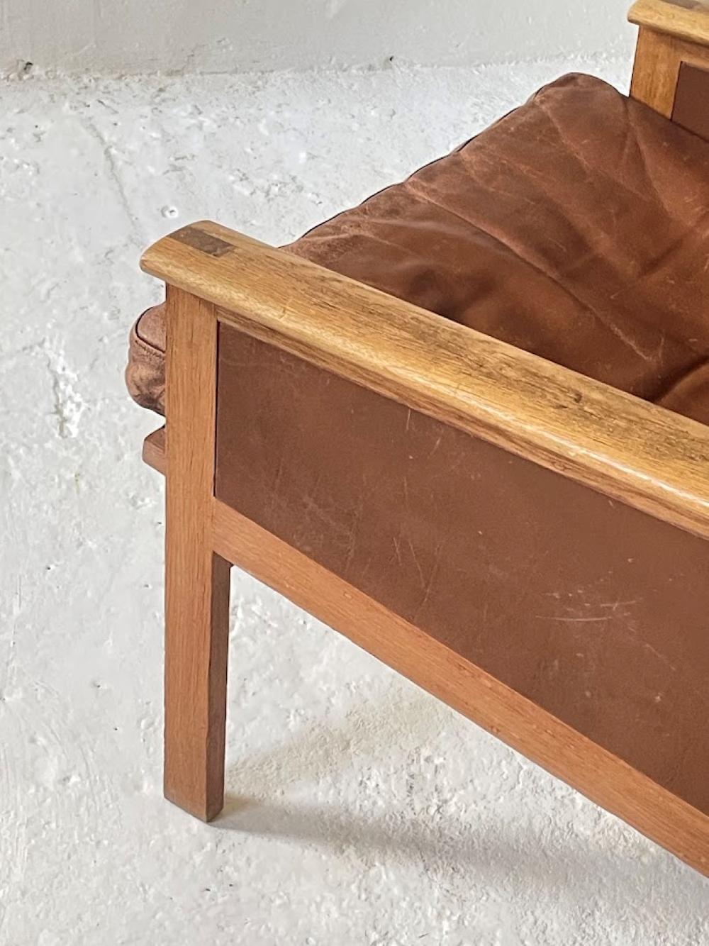 Chaise longue en cuir par Illum Wikkelsø pour Eilersen, 1960s Danemark en vente 9
