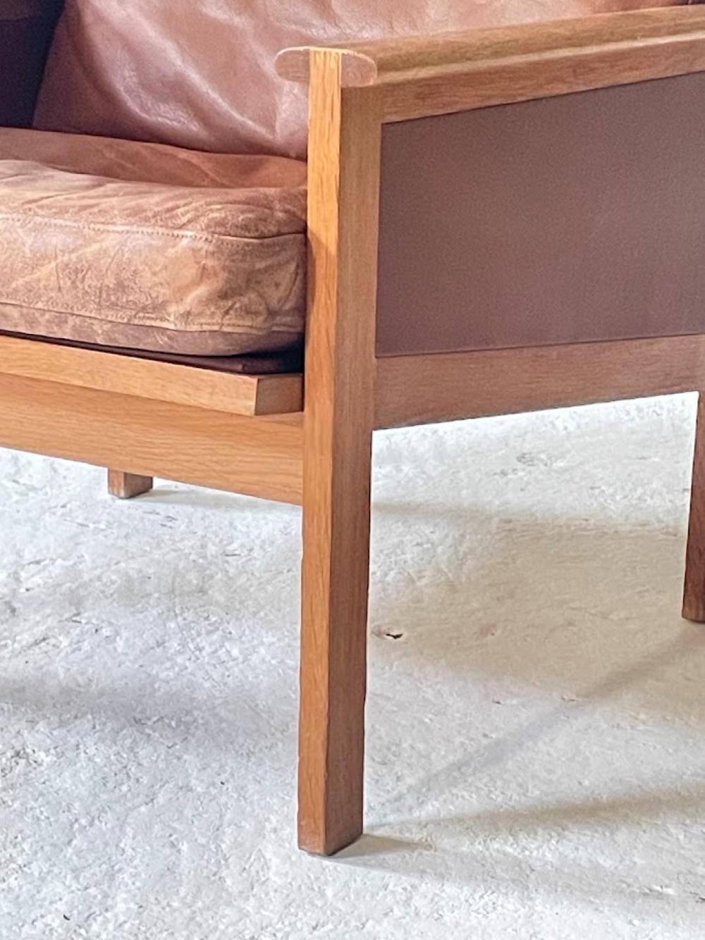 Chaise longue en cuir par Illum Wikkelsø pour Eilersen, 1960s Danemark en vente 11