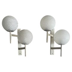 Swiss Mid-Century Modern double globe wall sconce 1960s