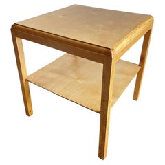 Swedish Modern birch side table circa 1950