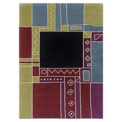 Tisca "Krumi" Hand-Tufted Wool Rug, France 1990s