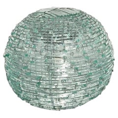 Italian Glass Mosaic Sphere Table Lamp in the Style of Toa Tesserine, 1960s–1970