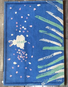 TISCA “Sophie” Hand-Tufted Wool Rug, France, 1990s