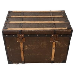Early 20th Century Railway Travel Trunk Switzerland Dated 1916