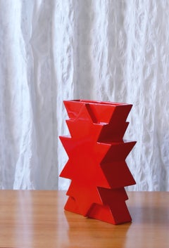 Keramische Vase "Ilios" im Memphis-Stil von Florio Keramia 1990er Jahre