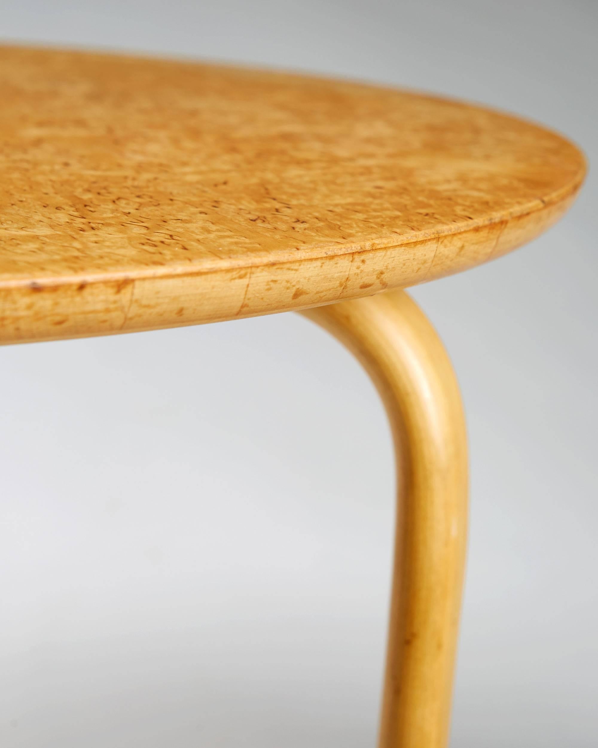 Swedish Occasional Table Designed by Bruno Mathsson for Karl Mathsson