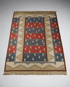 Teppich, entworfen von Anna-Greta Sjöqvist, Schweden, 1950er Jahre